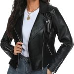 Amazon Fahsyee Faux Leather Jacket Photo 0