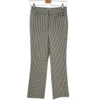 Anthropologie ‎ Maeve Plaid Crop Dress Pants Check Print Brown Navy Blue Size 0 Photo 2