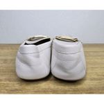 Calvin Klein  Women's Size 6.5 White Faux Leather Leonie Loafer Flats Photo 6