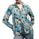 Equipment  Daria paisley-print blouse bow tie sz M Photo 0