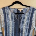 Christopher & Banks  sz S lightweight tunic beach boho vaca stripes knitwear Photo 3