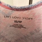 Live Love Dream Aeropostale Pink and Blue Patterned Romper Photo 1