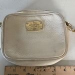 Michael Kors  leather mini crossbody jet bag in cream with rose gold accent purse Photo 0