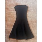 Hugo Boss Boss Black Ribbed Knit Fit & Flare Cap Sleeves Dress XS Photo 2