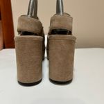 Sacha London Palmira Perforated Suede Platform Sandals Tan Size 9 Photo 3