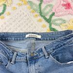 DOGMA Distressed Flare Jeans Light Wash Size 11 Ripped Frayed Denim Blue Photo 4