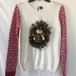 Love by Design Ugly Christmas Holiday Snowman Wreath Sweater Photo 0