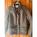Charter Club ‎ Petite Quilted Jacket Gray Zip-Up Coat  Snap Buttons Size Petite S Photo 1