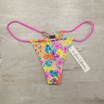 For Love & Lemons π Yasmin String Bikini Bottom Watercolor Floral Print S NWT Photo 7