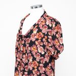 Reformation - Joelle Floral Tie Neck Button-Up Top Photo 7