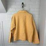 El Huarache Cottons Yellow Textured Button Front 100% Cotton Jacket Size L Size L Photo 7