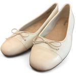 Dr. Scholls  Size 8 Cream Ballet Flats With a Bow Detail Photo 1