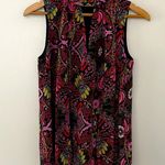 Trina Turk  Silk Blend Multicolored Floral
Sleeveless Top with Scarf Tie Size S Photo 8