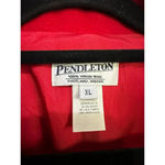 Pendleton  Red 100% Virgin Wool Pea Coat Size XL Photo 5