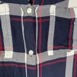 Mud Pie Mud‎ Pie Women's Plaid Tunic Top Size M Button Front Long Sleeve Casual Photo 2