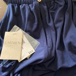 Carmen Marc Valvo Navy Dressy Tank Top Photo 5