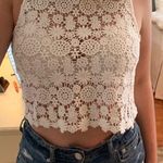 BCNU Crotchet White Crop Top Size XS Photo 0