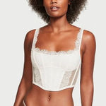 Victoria's Secret  Lace white Corset Top no tag is like sz XS 
SEE ALL PICTURES Photo 0