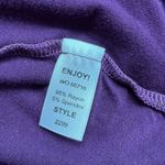 Michael Stars Deep Purple Cross Wrap Neck Sleeveless Knit Top One Size Photo 9