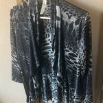 Dress Barn Black and Gray Patterned jacket medium Photo 0