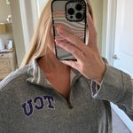 TCU Quarter Zip Gray Size L Photo 2