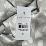 Ann Taylor New  Mock Neck Satiny Animal Print Shift Dress Grey and White M Medium Photo 8