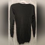 So Nice Rhinestone Stud Embellished LS Vneck Black Sweater Dress Tunic Small Gold Photo 1