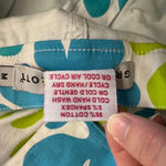 Gretchen Scott Pants Medium M Leaf Print Resort Wear Cotton Summer Vacation White Photo 8