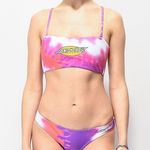 Santa Cruz super Brazilian bikini panties with pink and purple tie dye White Size L Photo 0
