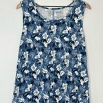 Duluth Trading Co. To 'n' Flow Floral Stretchy Knit Maxi Dress Blue Sz L Size L Photo 1