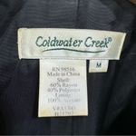 Coldwater Creek Vintage Jacquard Black & Jewel Tone Button Front Blazer Jacket Photo 9