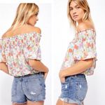 Free People  Off The Shoulder Technicolor Bubble Top Photo 1