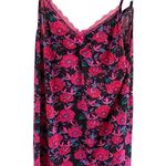 Carol Rose  Black and Pink Floral Pajama Set Photo 3