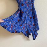 Free People Blue Floral Women's Romper Size 12 Photo 3