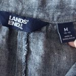 Lands' End  Blue Linen Dress Women's Size Medium 10 12 US Pockets Lightweight Photo 4