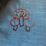 Vintage 70s Nature Lover Long Sleeve Button Down Dagger Collar Western Shirt Blue Photo 3