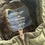 U.S. Polo Assn. women’s Green Puffer Jacket with Hood Size L Casual Photo 7