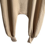 Woman’s Sleeveless Jogger Jumpsuit Tan Size XXL Photo 2