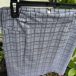 Michael Kors Black and White Knee-Length Pencil Skirt Photo 5
