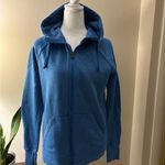 Champion Authentic Blue Hoodie Size M Photo 2
