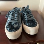 Sevee blur crushed velvet platform shoes Blue Size 6.5 Photo 1