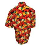 Vintage 90s Nicola purse bag print novelty short sleeve blouse size medium M Photo 2