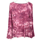 American Eagle soft & sexy size small long sleeve v neck bell sleeve purple top Photo 1