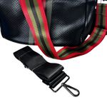Haute Shore Neoprene Crossbody Bag & Matching Wallet Set – Red/Olive Stripe NWT Black Photo 10