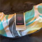 Wrapper  Black and‎ Green Abstract Dress Photo 4