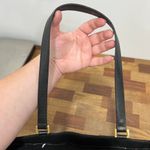 Lauren Ralph Lauren Canvas Leather Black Tote Shoulder Bag Purse Capsule Classic Photo 8