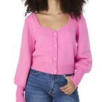 French Connection NWT  Babysoft Button Front Cardigan X-Large Aurora PINK Photo 1