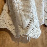 High Sierra Vintage  Knit 100% Cotton White Turtleneck Sweater Sz M Photo 4