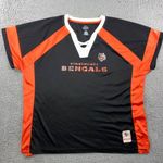 Majestic  NFL Cincinnati Bengals Draft Me‎ V Neck Shirt Women 2X Short Sleeve Photo 0