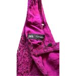 ZARA  Women's Flower Lace Pink Sleeveless Dress Sz S Photo 5